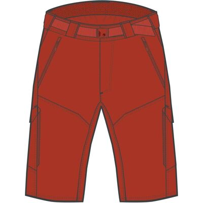 Endura, Herren, Velohosen, Hummvee Short With Liner Brk (XL), Rot Endura, Herren, Velohosen, Hummvee Short With Liner Brk (XL), Rot