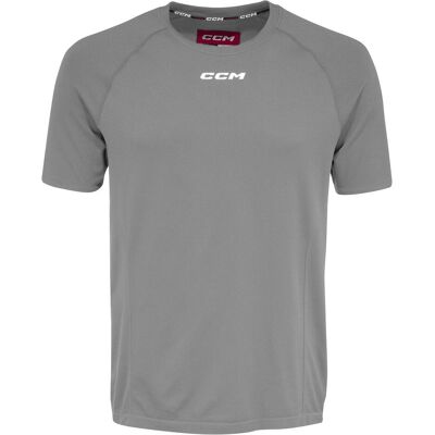 CCM, Herren, Sportshirt, TSS3TA HERREN SS TRAININGST-SHIRT Dunkelgrau meliert L (L), Grau, L CCM, Herren, Sportshirt, TSS3TA HERREN SS TRAININGST-SHIRT Dunkelgrau meliert L (L), Grau, L