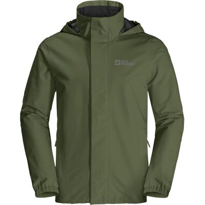 Jack Wolfskin, Herren, Regenjacken, Stormy Point, Grün, (XXL) Jack Wolfskin, Herren, Regenjacken, Stormy Point, Grün, (XXL)