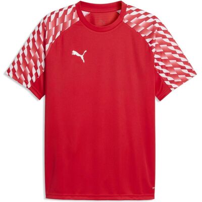 Puma Herren, Sportshirt, teamLIGA26 Jersey (S), Weiss, Rot, S Puma Herren, Sportshirt, teamLIGA26 Jersey (S), Weiss, Rot, S