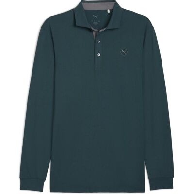 Puma Herren, Sportshirt, Cloudspun LS Midweight Polo (S), Grün, S Puma Herren, Sportshirt, Cloudspun LS Midweight Polo (S), Grün, S