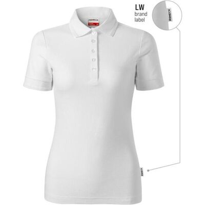 Rimeck, Arbeitsoberteil, Reserve Women's Polo Shirt (White (Brand Label)) (M) Rimeck, Arbeitsoberteil, Reserve Women's Polo Shirt (White (Brand Label)) (M)