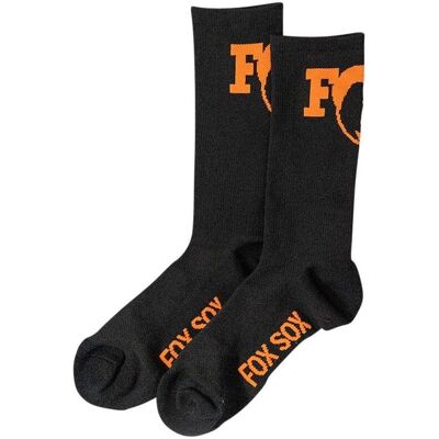 Fox, Sportsocken, 20 High Tail 7" Sock black (L/XL), Schwarz Fox, Sportsocken, 20 High Tail 7" Sock black (L/XL), Schwarz