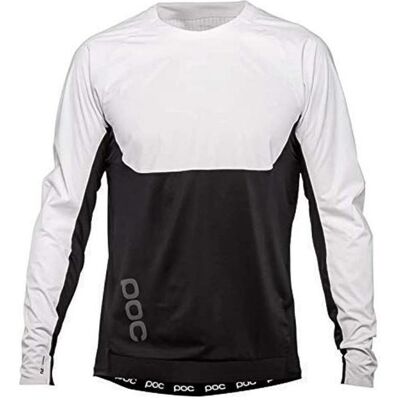 Poc, Herren, Velotrikot, Raceday Dh Trikot Wasserstoffweiss/Uranschwarz (M), Weiss, Schwarz, M Poc, Herren, Velotrikot, Raceday Dh Trikot Wasserstoffweiss/Uranschwarz (M), Weiss, Schwarz, M