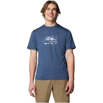 Columbia, Herren, Sportshirt, Kwick Hike (M), Blau, M Columbia, Herren, Sportshirt, Kwick Hike (M), Blau, M