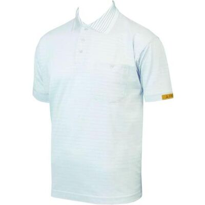 Momper, Arbeitsoberteil, ESD Polo-Shirt "Conductex" kurzarm, weiss Gr.XL (XL) Momper, Arbeitsoberteil, ESD Polo-Shirt "Conductex" kurzarm, weiss Gr.XL (XL)