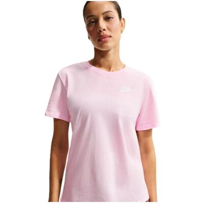 Nike, Damen, Sportshirt, Damen Sportswear Club Essentials T-Shirt (S), Schwarz, S Nike, Damen, Sportshirt, Damen Sportswear Club Essentials T-Shirt (S), Schwarz, S