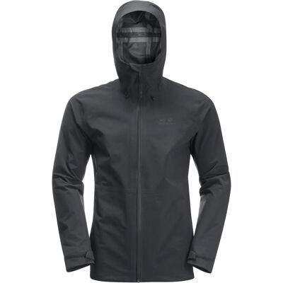 Jack Wolfskin, Herren, Regenjacken, Highest Peak Jacket M, Grau, (XL) Jack Wolfskin, Herren, Regenjacken, Highest Peak Jacket M, Grau, (XL)