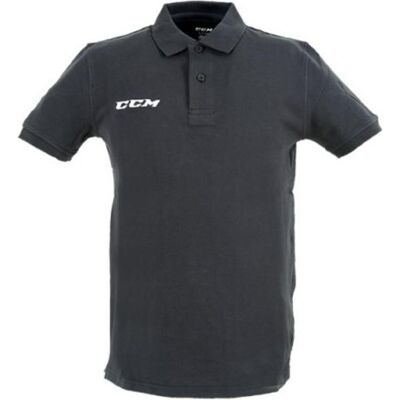 CCM, Sportshirt, Team Pique SR Poloshirt (Schwarz, S) (S), Schwarz, S CCM, Sportshirt, Team Pique SR Poloshirt (Schwarz, S) (S), Schwarz, S