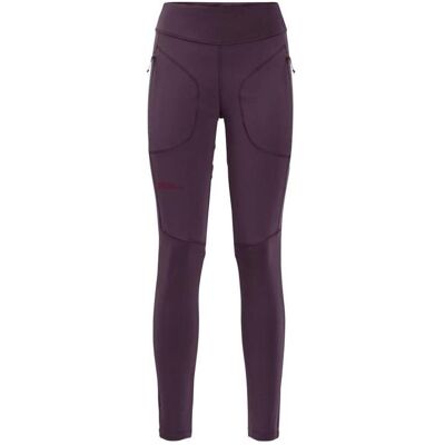 Jack Wolfskin, Damen, Outdoorhose, Salmaser Tights W (L), Grau, Violett Jack Wolfskin, Damen, Outdoorhose, Salmaser Tights W (L), Grau, Violett