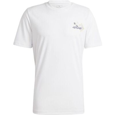 Adidas Herren, Sportshirt, Tennis APP T-Shirt (M), Weiss, M Adidas Herren, Sportshirt, Tennis APP T-Shirt (M), Weiss, M