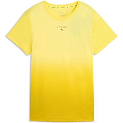 Puma Damen, Sportshirt, W X Hyrox Poly Graphic Tee (S), Gelb, S Puma Damen, Sportshirt, W X Hyrox Poly Graphic Tee (S), Gelb, S