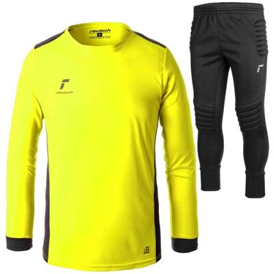 Reusch, Unisex, Trainingsjacken, Match Set Kinder Trainingsanzug (L), Schwarz, Gelb, L Reusch, Unisex, Trainingsjacken, Match Set Kinder Trainingsanzug (L), Schwarz, Gelb, L