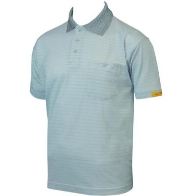 HB Tempex, Arbeitsoberteil, ESD Herren Polo-Shirt Conductex Cotton Knit, silbergrau, Grösse: 2XL (XXL) HB Tempex, Arbeitsoberteil, ESD Herren Polo-Shirt Conductex Cotton Knit, silbergrau, Grösse: 2XL (XXL)