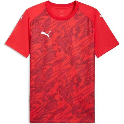 Puma Herren, Sportshirt, teamFINAL Graphic Jersey (M), Rot, Weiss, M Puma Herren, Sportshirt, teamFINAL Graphic Jersey (M), Rot, Weiss, M