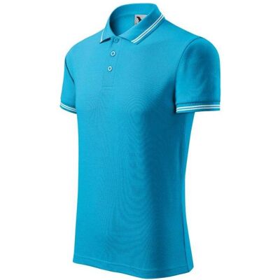 Malfini, Herren, Funktionsshirt, Urban M MLI-21944 turquoise polo shirt (XL), Blau, XL Malfini, Herren, Funktionsshirt, Urban M MLI-21944 turquoise polo shirt (XL), Blau, XL