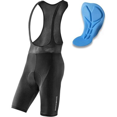 Rockbros, Herren, Velohosen, RK20024XL Trägerhose mit XXXXL-Einsatz – schwarz (3XL), Schwarz Rockbros, Herren, Velohosen, RK20024XL Trägerhose mit XXXXL-Einsatz – schwarz (3XL), Schwarz