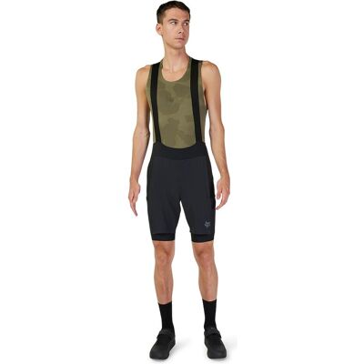 Fox, Herren, Velohosen, Short 24 Flexair Ascent Cargo Bib Bl (S), Schwarz Fox, Herren, Velohosen, Short 24 Flexair Ascent Cargo Bib Bl (S), Schwarz