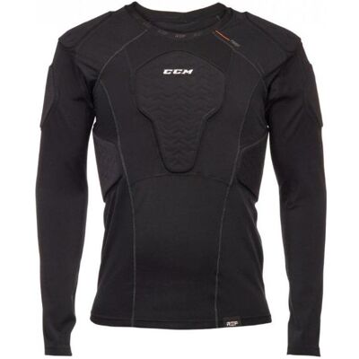 CCM, Herren, Sportshirt, Schiedsrichter Padded Base Shirt SR (S) (S), Schwarz, S CCM, Herren, Sportshirt, Schiedsrichter Padded Base Shirt SR (S) (S), Schwarz, S