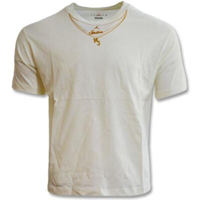 Air Jordan, Damen, Sportshirt, Jordan Heritage Chain T-shirt Wmns Core Sail - DO5020-133 (S), Gold, Weiss, S Air Jordan, Damen, Sportshirt, Jordan Heritage Chain T-shirt Wmns Core Sail - DO5020-133 (S), Gold, Weiss, S