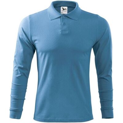 Malfini, Herren, Funktionsshirt, Single J. LS M polo shirt MLI-21114 azure (M), Blau, M Malfini, Herren, Funktionsshirt, Single J. LS M polo shirt MLI-21114 azure (M), Blau, M