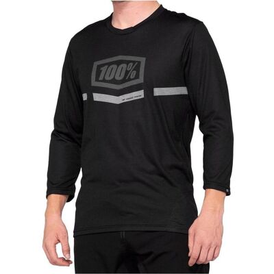 100%, Herren, Velotrikot, Airmatic 3/4 Jersey (XL), Schwarz, XL 100%, Herren, Velotrikot, Airmatic 3/4 Jersey (XL), Schwarz, XL