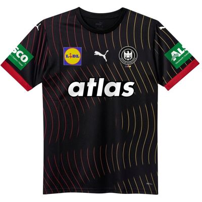 Puma Herren, Sportshirt, DHB Away Jersey SS25 with sponsor (XS), Schwarz, XS Puma Herren, Sportshirt, DHB Away Jersey SS25 with sponsor (XS), Schwarz, XS