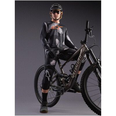 Alpinestars, Herren, Velotrikot, Jersey A-Dura Ride Ls Black Camo (XL), Schwarz, XL Alpinestars, Herren, Velotrikot, Jersey A-Dura Ride Ls Black Camo (XL), Schwarz, XL
