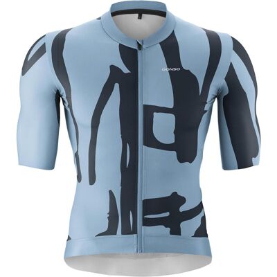 Gonso, Herren, Velotrikot, Road Print S/S Trikot (L), Blau, L Gonso, Herren, Velotrikot, Road Print S/S Trikot (L), Blau, L