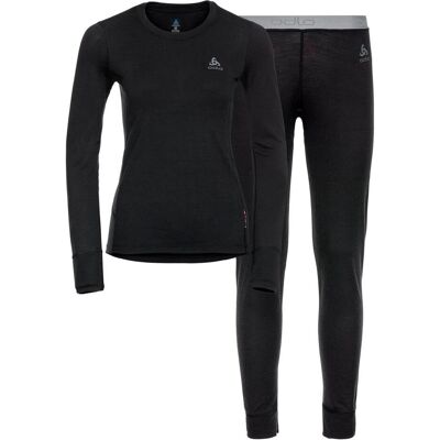 Odlo, Damen, Funktionsshirt, Merino 200 Unterwäsche Set (S), Schwarz, S Odlo, Damen, Funktionsshirt, Merino 200 Unterwäsche Set (S), Schwarz, S
