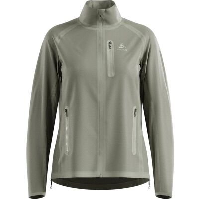 Odlo, Damen, Langlaufjacke, Isolierte und wasserdichte Zeroweight Dual Dry Langlaufjacke (M), Grau, M Odlo, Damen, Langlaufjacke, Isolierte und wasserdichte Zeroweight Dual Dry Langlaufjacke (M), Grau, M