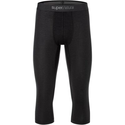 Super Natural, Herren, Funktionsunterhose, Tundra 175 Tight 3/4 (3XL), Schwarz, 3XL Super Natural, Herren, Funktionsunterhose, Tundra 175 Tight 3/4 (3XL), Schwarz, 3XL