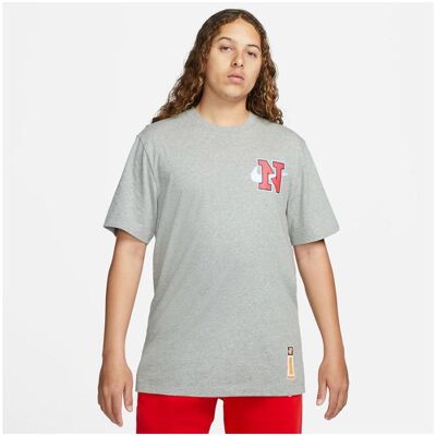 Nike, Herren, Sportshirt, Sport-T-Shirt (XL), Grau, Silber, XL Nike, Herren, Sportshirt, Sport-T-Shirt (XL), Grau, Silber, XL