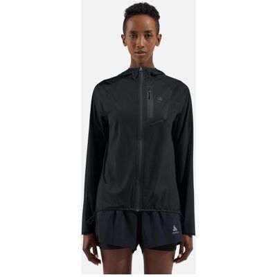 Odlo, Damen, Laufjacke, Zeroweight Dual Dry Pk Waterproof (M), Schwarz, M Odlo, Damen, Laufjacke, Zeroweight Dual Dry Pk Waterproof (M), Schwarz, M