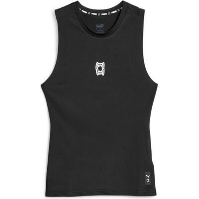 Puma Herren, Sportshirt, Hoops Team Slvs Top Baselayer (M), Schwarz, M Puma Herren, Sportshirt, Hoops Team Slvs Top Baselayer (M), Schwarz, M
