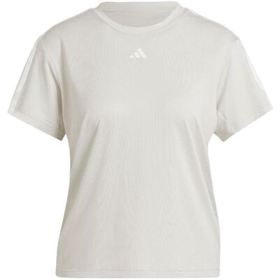 Adidas Damen, Sportshirt, Aeroready Train Essentials 3-Streifen-T-Shirt (XL), Beige, XL Adidas Damen, Sportshirt, Aeroready Train Essentials 3-Streifen-T-Shirt (XL), Beige, XL