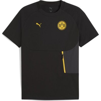 Herren, Sportshirt, BVB PUMATECH Pocket Tee (3XL), Schwarz, Gelb, 3XL Herren, Sportshirt, BVB PUMATECH Pocket Tee (3XL), Schwarz, Gelb, 3XL
