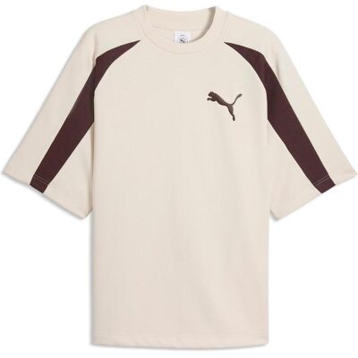 Puma Herren, Sportshirt, T7 Oversized Pique Big Cat Tee (L), Weiss, L Puma Herren, Sportshirt, T7 Oversized Pique Big Cat Tee (L), Weiss, L