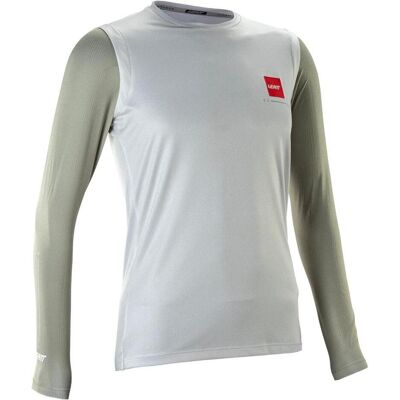 Leatt, Damen, Velotrikot, Women's MTB Gravity 2.0 L/S Jersey (XL), Weiss, Grau, XL Leatt, Damen, Velotrikot, Women's MTB Gravity 2.0 L/S Jersey (XL), Weiss, Grau, XL