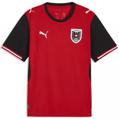 Puma Herren, Fussballtrikot, ÖFB Home Jersey Replica (XS), Rot, Schwarz, XS Puma Herren, Fussballtrikot, ÖFB Home Jersey Replica (XS), Rot, Schwarz, XS