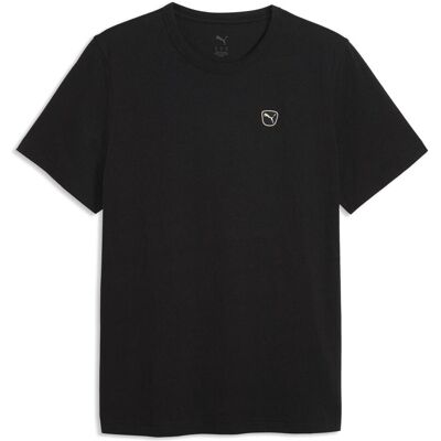 Puma Sportshirt, Ess Elevated Tee (XL), Weiss, Schwarz, XL Puma Sportshirt, Ess Elevated Tee (XL), Weiss, Schwarz, XL