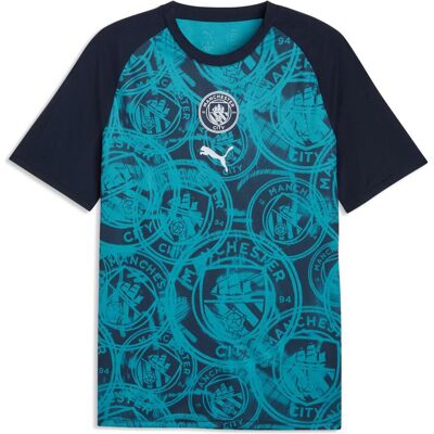 Puma Herren, Fussballtrikot, MCFC Warm Up Jersey (XL), Blau, XL Puma Herren, Fussballtrikot, MCFC Warm Up Jersey (XL), Blau, XL