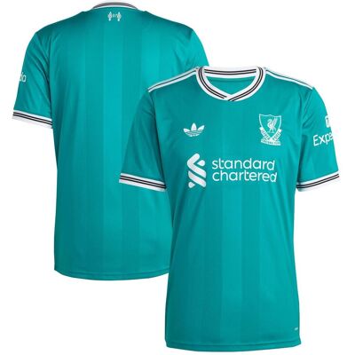 Adidas Herren, Fussballtrikot, Ausweichtrikot des FC Liverpool (L), Grün, Weiss, L Adidas Herren, Fussballtrikot, Ausweichtrikot des FC Liverpool (L), Grün, Weiss, L