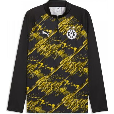 Puma Herren, Fussballtrikot, BVB Warm Up 1/4 Zip Top (XXL), Schwarz, XXL Puma Herren, Fussballtrikot, BVB Warm Up 1/4 Zip Top (XXL), Schwarz, XXL
