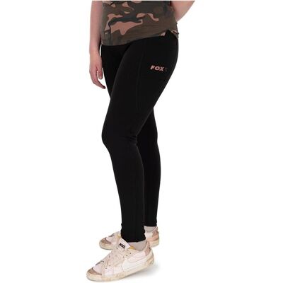 Fox, Damen, Tights, Damen Leggings mit schwarzem Futter, Grösse L (L), Schwarz Fox, Damen, Tights, Damen Leggings mit schwarzem Futter, Grösse L (L), Schwarz