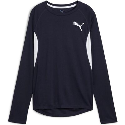 Puma Damen, Sportshirt, W CROSS THE LINE LS 3.0 (XS), Blau, XS Puma Damen, Sportshirt, W CROSS THE LINE LS 3.0 (XS), Blau, XS