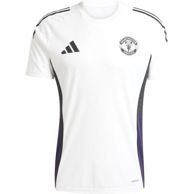 Adidas Herren, Fussballtrikot, Manchester United Herren-T-Shirt (L), Weiss, Violett, L Adidas Herren, Fussballtrikot, Manchester United Herren-T-Shirt (L), Weiss, Violett, L