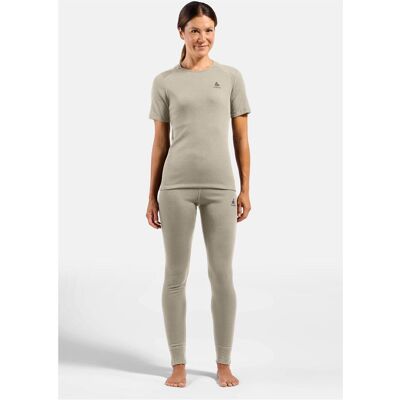 Odlo, Damen, Funktionsshirt, BL TOP Rundhalsausschnitt ACTIVE WARM Thermounterwäsche (L), Grau, L Odlo, Damen, Funktionsshirt, BL TOP Rundhalsausschnitt ACTIVE WARM Thermounterwäsche (L), Grau, L