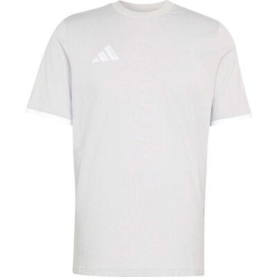 Adidas Herren, Sportshirt, graues Herren-Entrada-T-Shirt (L), Weiss, Silber, Grau, L Adidas Herren, Sportshirt, graues Herren-Entrada-T-Shirt (L), Weiss, Silber, Grau, L
