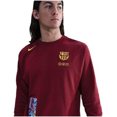 Nike, Herren, Fussballtrikot, FC Barcelona Club Crew Sweatshirt (M), Rot, Mehrfarbig, M Nike, Herren, Fussballtrikot, FC Barcelona Club Crew Sweatshirt (M), Rot, Mehrfarbig, M